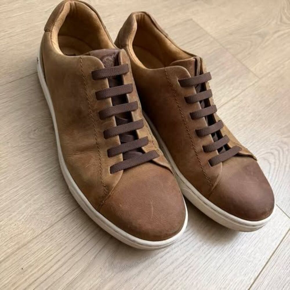 Børn Men's Brown Allegheny Leather Sneakers size 11